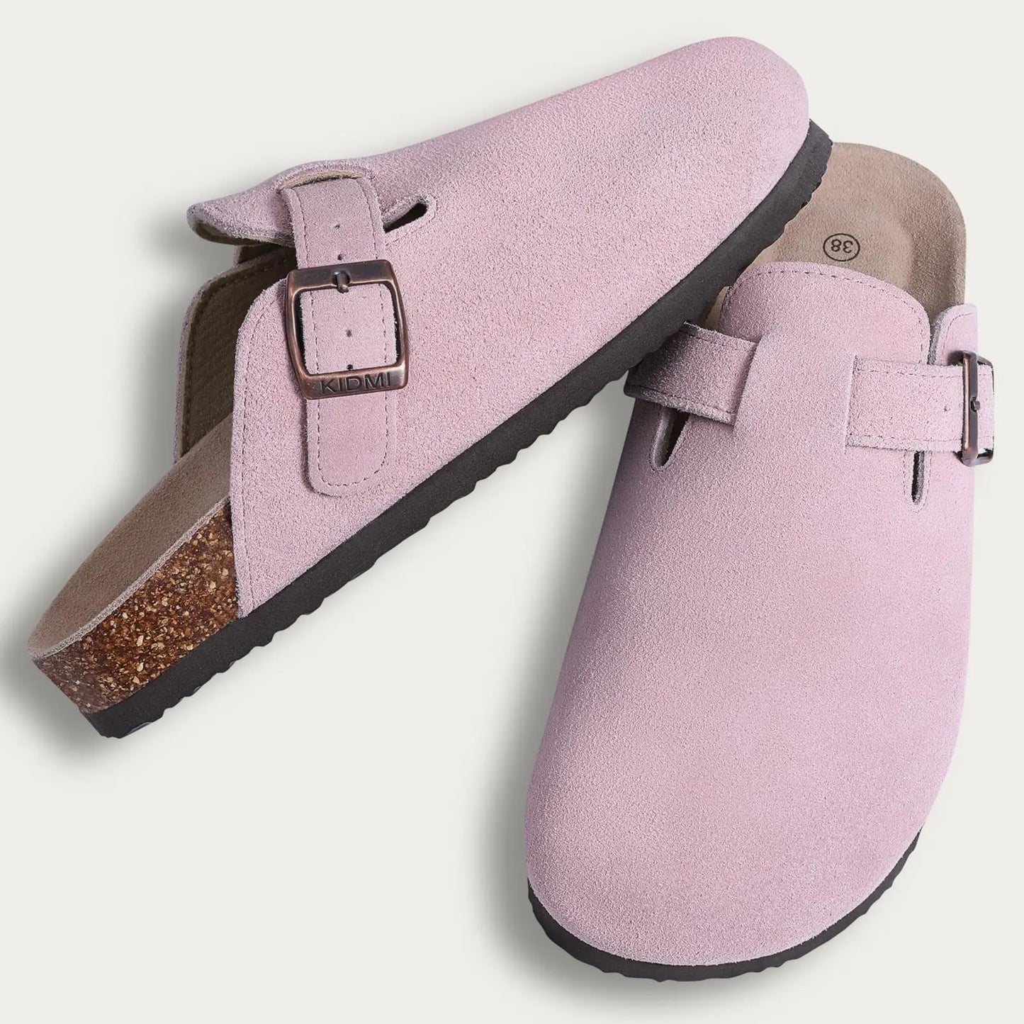 Suede Boston Clogs