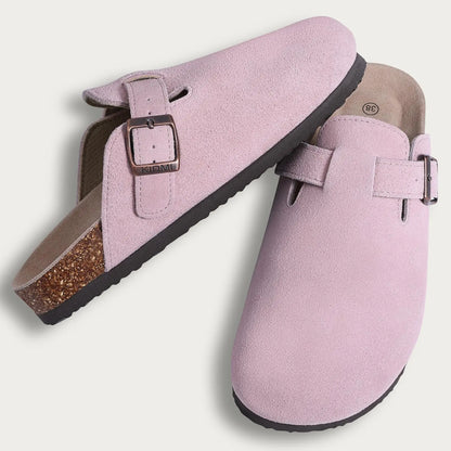 Suede Boston Clogs
