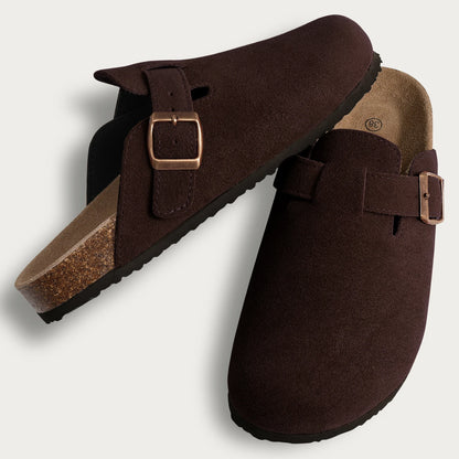 Suede Boston Clogs