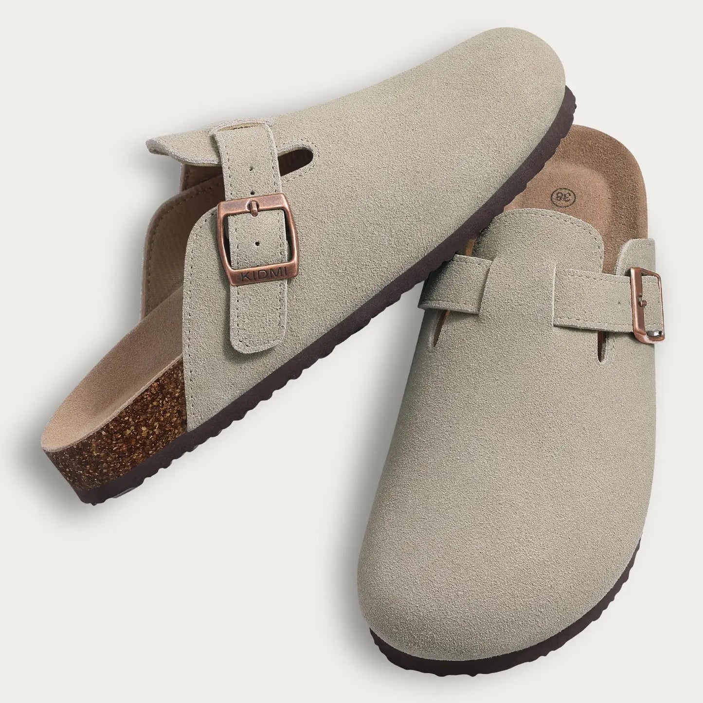 Suede Boston Clogs