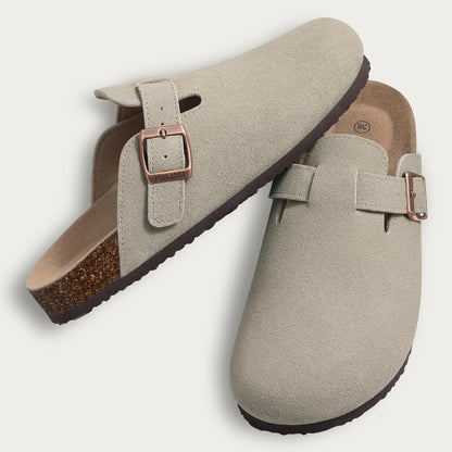 Suede Boston Clogs